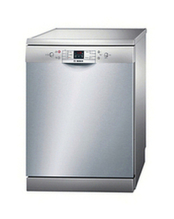 Bosch SMS50M18GB Freestanding Dishwasher, Silver Innox